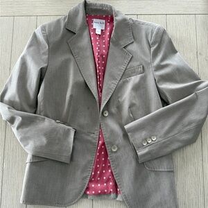 Kate Hill  Blazer with Pink Polka Dot Lining Size 2